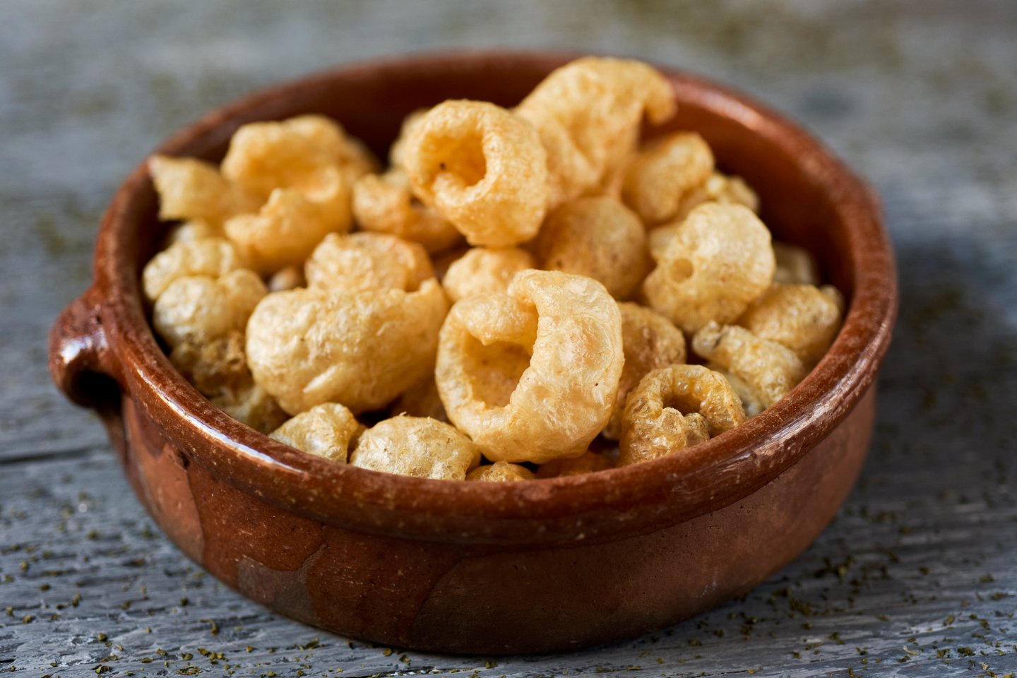 Pork Rinds in a Bowl